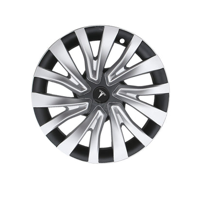 Tesla Model 3 Highland Wheel Covers 18 Inch Hubcaps Sport Wheel Caps Rim Covers 4PCS Nova Style Silver & Black