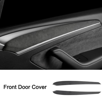 Tesla Model 3 Y Alcantara Suede Cover Set Center Console Armest Dashboard Suede Cover Wrap