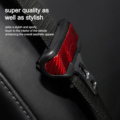 Tesla Model 3 Y Seat Belt Fascia Cover Real Carbon Fiber Tesla Interior Accessories Seatbelt 2pcs