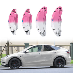 Tesla Model 3 Y Brake Caliper Cover Gradient Pink Caliper Protector 18/19/20 Inch Wheel 4PCS