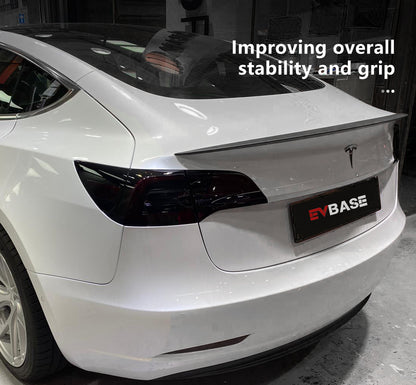 Carbon Fiber Tesla Spoiler Model Y/3 Real Carbon Fiber Spoiler Wing