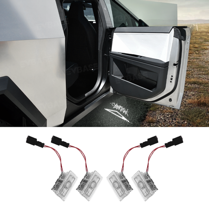 Tesla Cybertruck Welcome Lights HD Door Light Projector Welcome Door Lamps