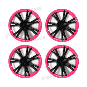 Tesla Model Y Bicolor Wheel Covers 19 Inch ABS Rim Protector Covers Sport Wheel Caps 4PCS