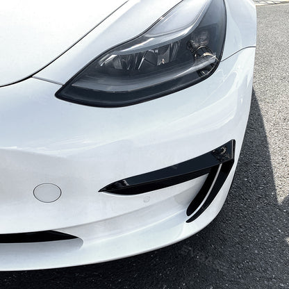 Tesla Model 3 Y Fog Light Cover ABS Blade Trim Frame Exterior Accessories