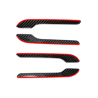 Model 3 Y Real Carbon Fiber Redline Tesla Door Handle Covers Accessories Tesla Model 3 Y