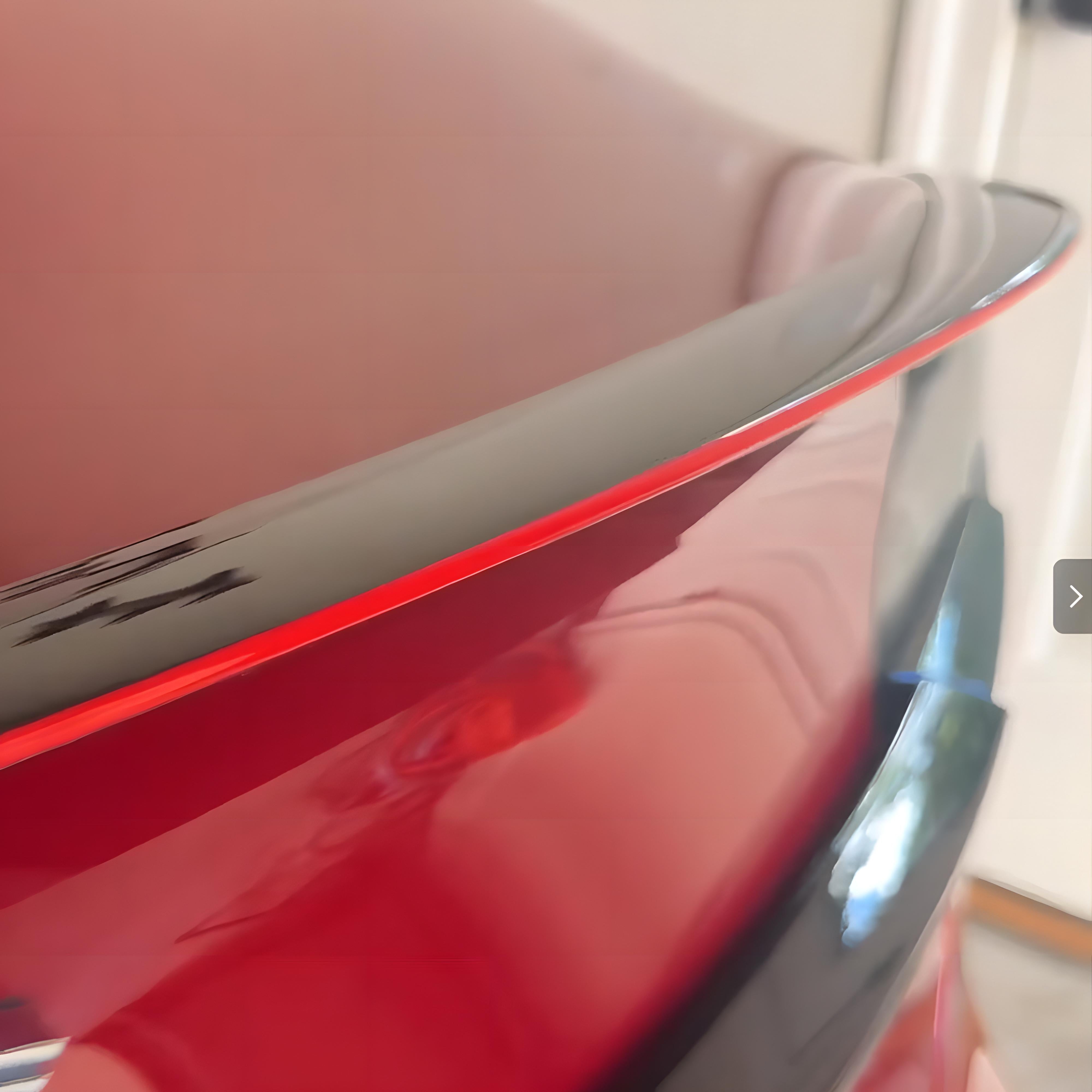 New Tesla Red Spoiler Carbon Fiber Model Y/3 Real Carbon Fiber Spoiler