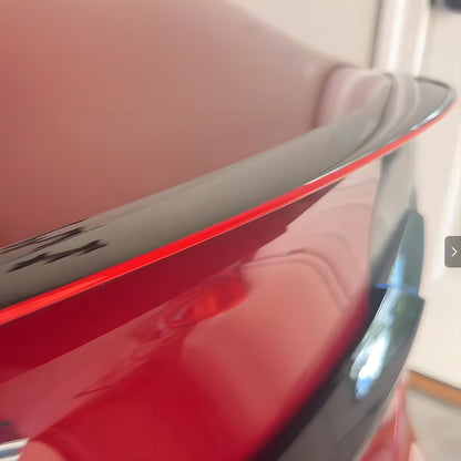 2023 Nuovo spoiler rosso Tesla in fibra di carbonio modello Y 3 spoiler in fibra di carbonio reale