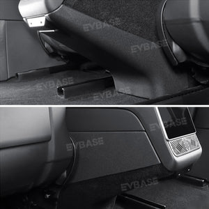 Tesla Model 3 Highland Rear Anti-Kick Lower Cover Air Vent Guard Pedal Center Console Panel Protector