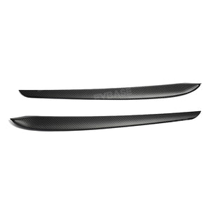 EVBASE Tesla Real Carbon Fiber Interior Front Door Trim Cover For Model 3 Y