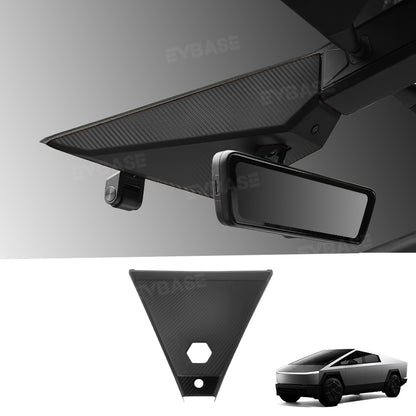 Tesla Cybertruck Cabin Camera Cover Trim Real Carbon Fiber Panel Decor Interior Accessories Warning Light Cover