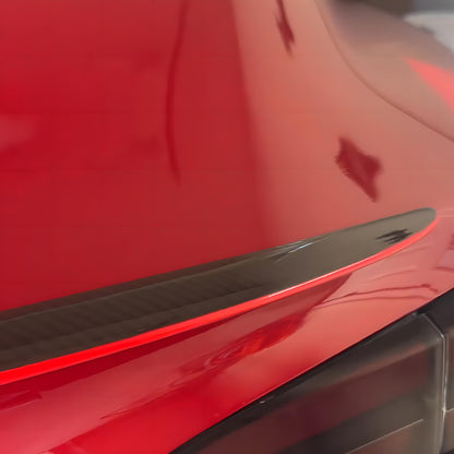 New Tesla Red Spoiler Carbon Fiber Model Y/3 Real Carbon Fiber Spoiler