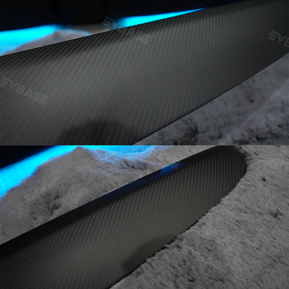 Model Y Juniper Real Carbon Fiber Dashboard Cover Panel Tesla Interior Trim Cover EVBASE