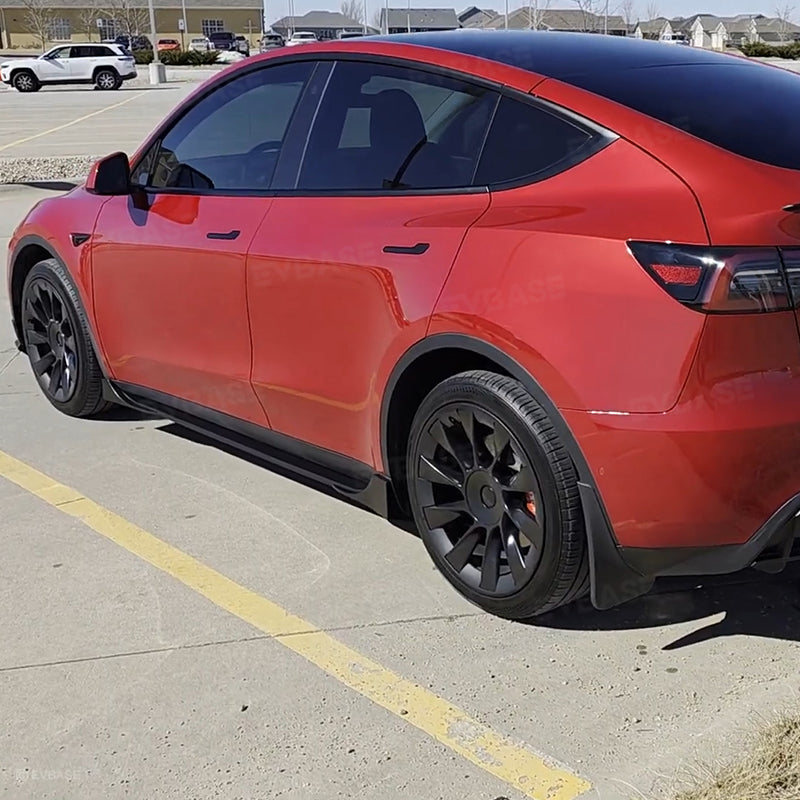 Tesla Model 3 Highland & Model Y Juniper Side Skirts Splitter Lip Extensions Diffuser Panel ABS Body Kit F Style