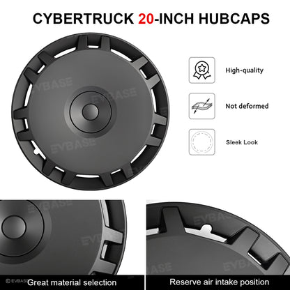 EVBASE Tesla Cybertruck 20 Inch Cyber Wheel Covers Hub Caps Wheel Rim Protector