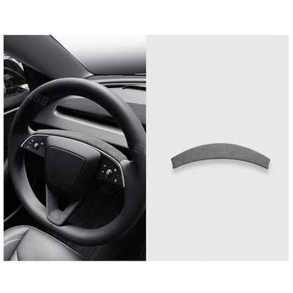 Model 3 Highland Real Alcantara Steering Wheel Cover Wrap Tesla Interior Accessories