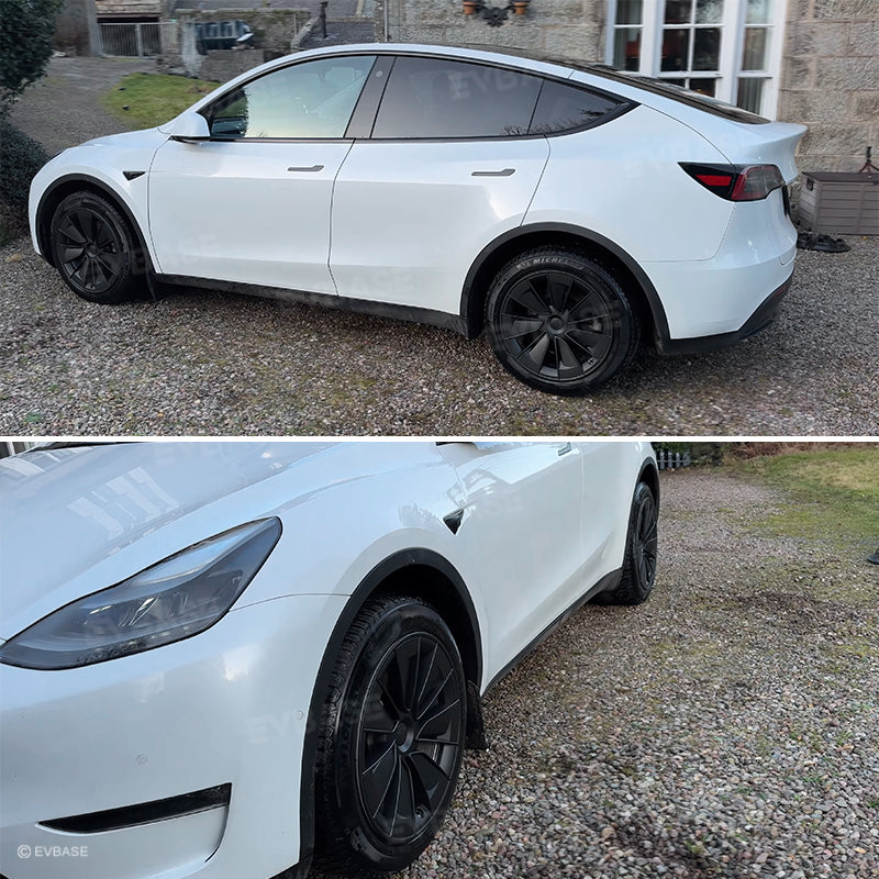 Tesla Model Y 19" Gemini Wheel Covers Hubcaps Inspired By Model 3 Performance Wheel Caps Rim Protector 4PCS