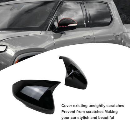 EVBASE Rearview Mirror Cover Door Side Mirror Cap Trim Rivian Accessories for R1T R1S