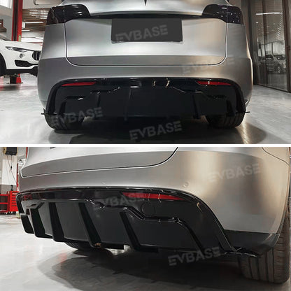 Tesla Model 3 Y Rear Bumper Lip ABS Sport Body Kit  Wing Spoiler Diffuser Replacement F Style Model 3 Highland