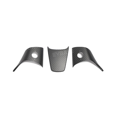 EVBASE Carbon Fiber Tesla Steering Wheel Middle frame Cover For Model 3 Y