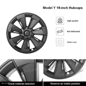 New Tesla Model Y 19" Gemini Wheel Covers Hubcaps Inspired By Model 3 Performance Wheel Caps Rim Protector 4PCS