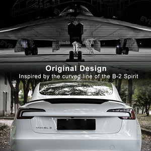 Tesla Model 3 Highland Body Kit ABS Bumper Lip Diffuser Splitter Corners Front Bumper Rear Spoiler Wing