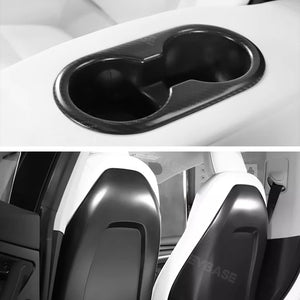 Tesla Model Y 3 Real Carbon Fiber Interior Accessories Steering Wheel Center Console Model 3 (2017-2023)