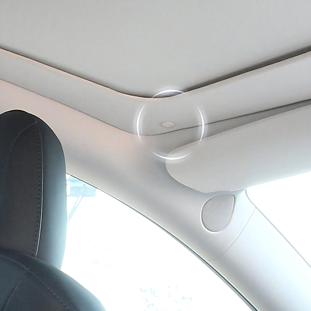 Tesla Model 3/Y Retractable Sunshade Glass Roof Sunshade with Roll Fabric style