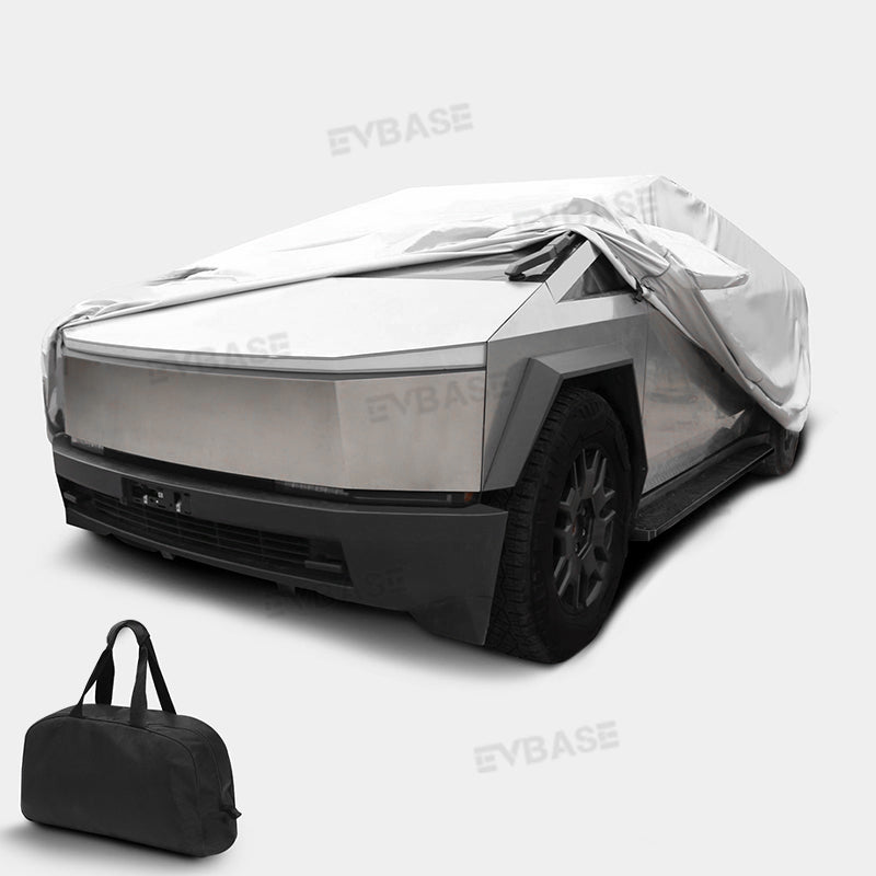 Tesla Cybertruck Full Car Covers Waterproof Sliver Coating All Weather Outdoor Protection Exterior Accessories