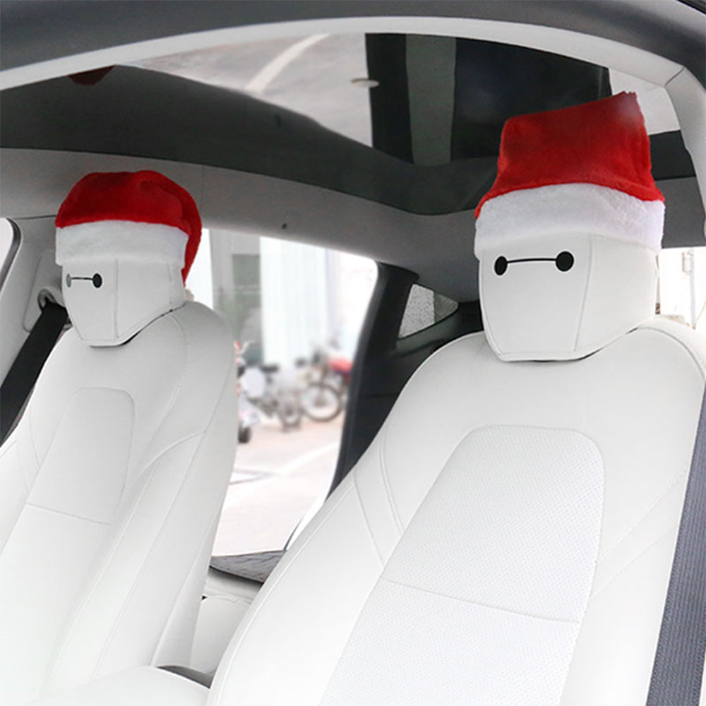 Christmas Hat Headrest for Tesla Model 3 S Y X Christmas Xmas Tesla