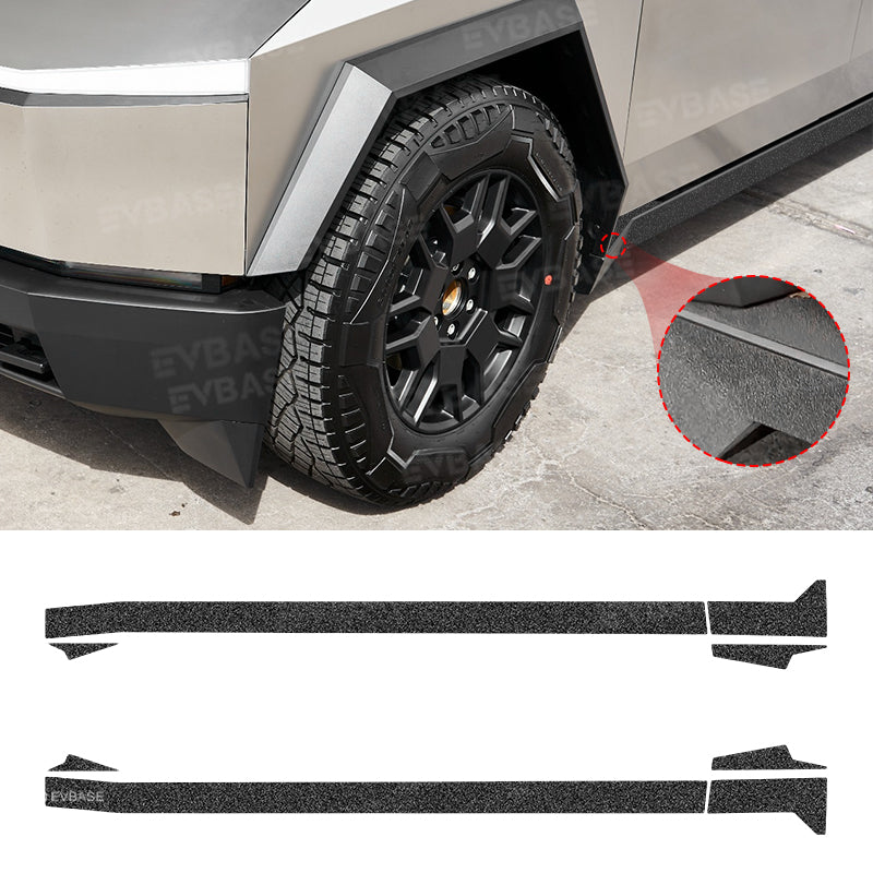 Tesla Cybertruck Rocker Panel Vinyl Wrap DIY Kit Side Body Protection Overlay Textured Spray Look