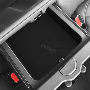 Rivian R1T/ R1S Silicone Liner Armrest Console Organizer Non-Slip Mat Rear Center Console Storage Box Tray