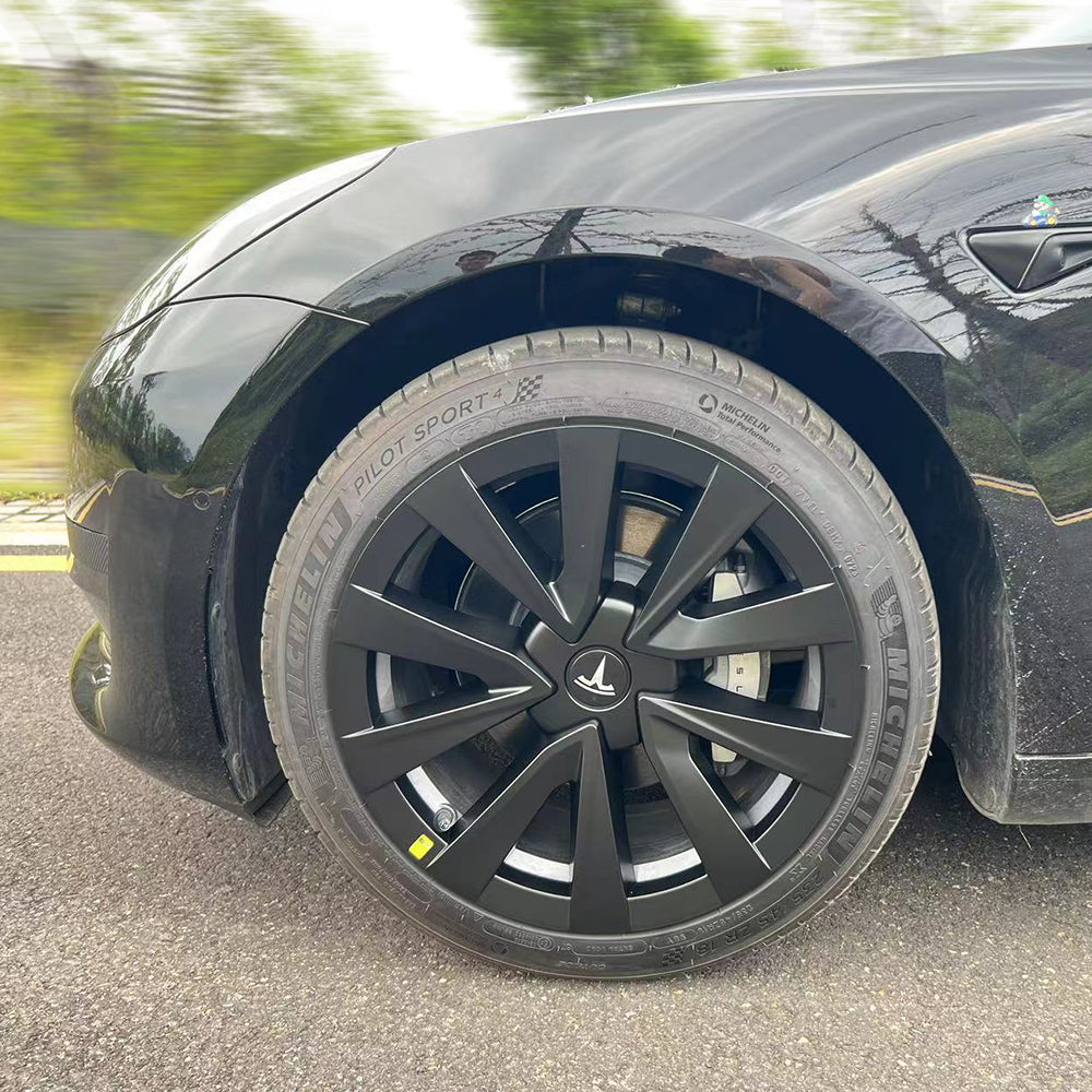 EVBASE Tesla Model 3 Wheel Covers 18inch Wheel Caps Inspired by Model 3 Sport Wheels