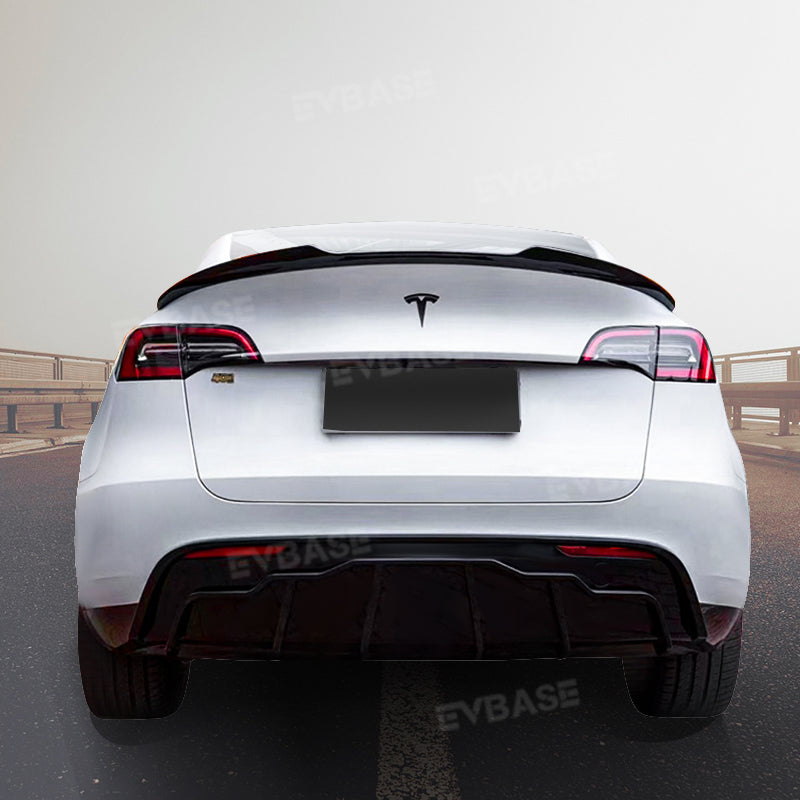 Tesla Model 3 Y Rear Bumper Lip ABS Sport Body Kit  Wing Spoiler Diffuser Replacement F Style Model 3 Highland