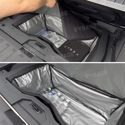 Tesla Cybertruck Insulation Cooler Bag Organizer Waterproof Frunk Front Trunk Rear Lower Trunk Storage Bag EVBASE