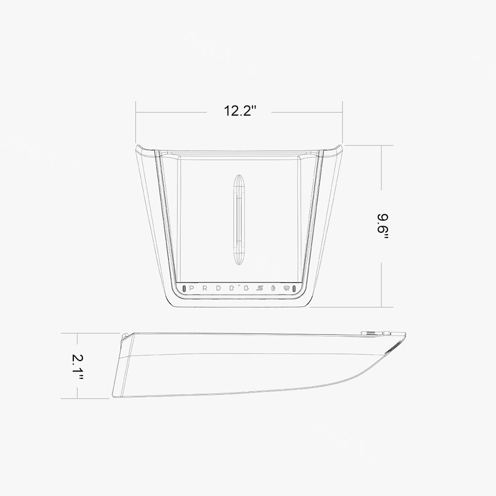 Tesla Model 3 Highland Wireless Charging Expansion Dock Center Console With Ambient Light Quick Buttons