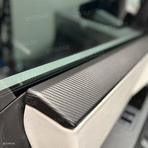 Tesla Cybertruck Upper Door Panel Covers Trims Real Carbon Fiber Front & Rear Door Panel Overlays 4PCS