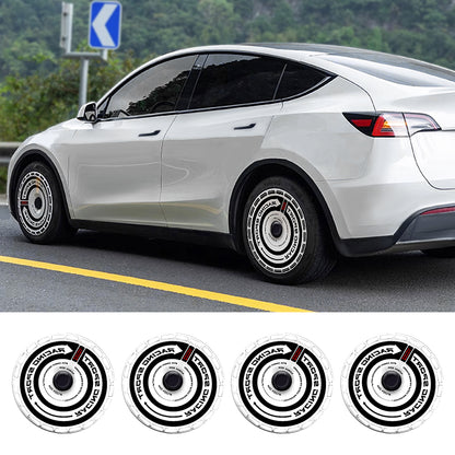 DIY Tesla Model 3/Y Custom Graphic Aerodisc Wheel Covers 4PCS 18/19/20Inch Full Coverage