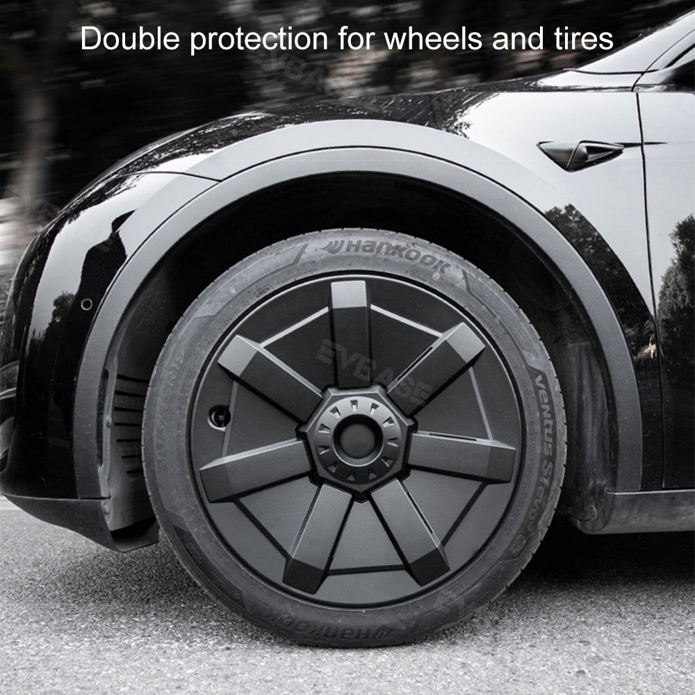 Tesla Wheel Caps Model Y Induction Wheel Covers 19 inch Matte 4PCS for -  EVBASE-Premium EV&Tesla Accessories