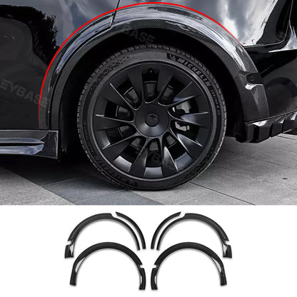 Tesla Model Y Fender Flares Wide Body Wheel Arches Extensions Edge Trim Protector With Radar Cutout