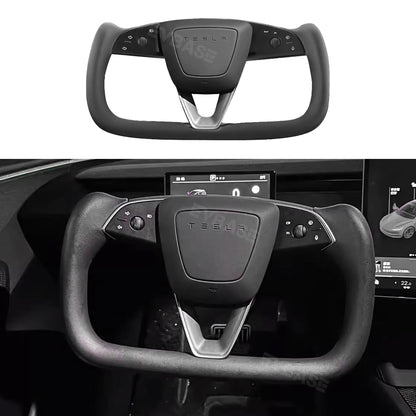 New Model 3 Highland Yoke Steering Wheel Inspired by Tesla Model X/S Yoke Style EVBASE