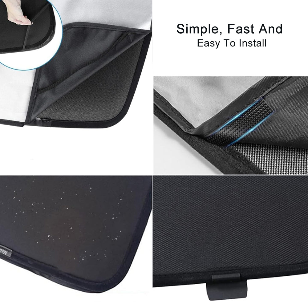 50%OFF - EVBASE Tesla Model Y Starry Sky Sunroof Sunshade with Silver Coated Cloth