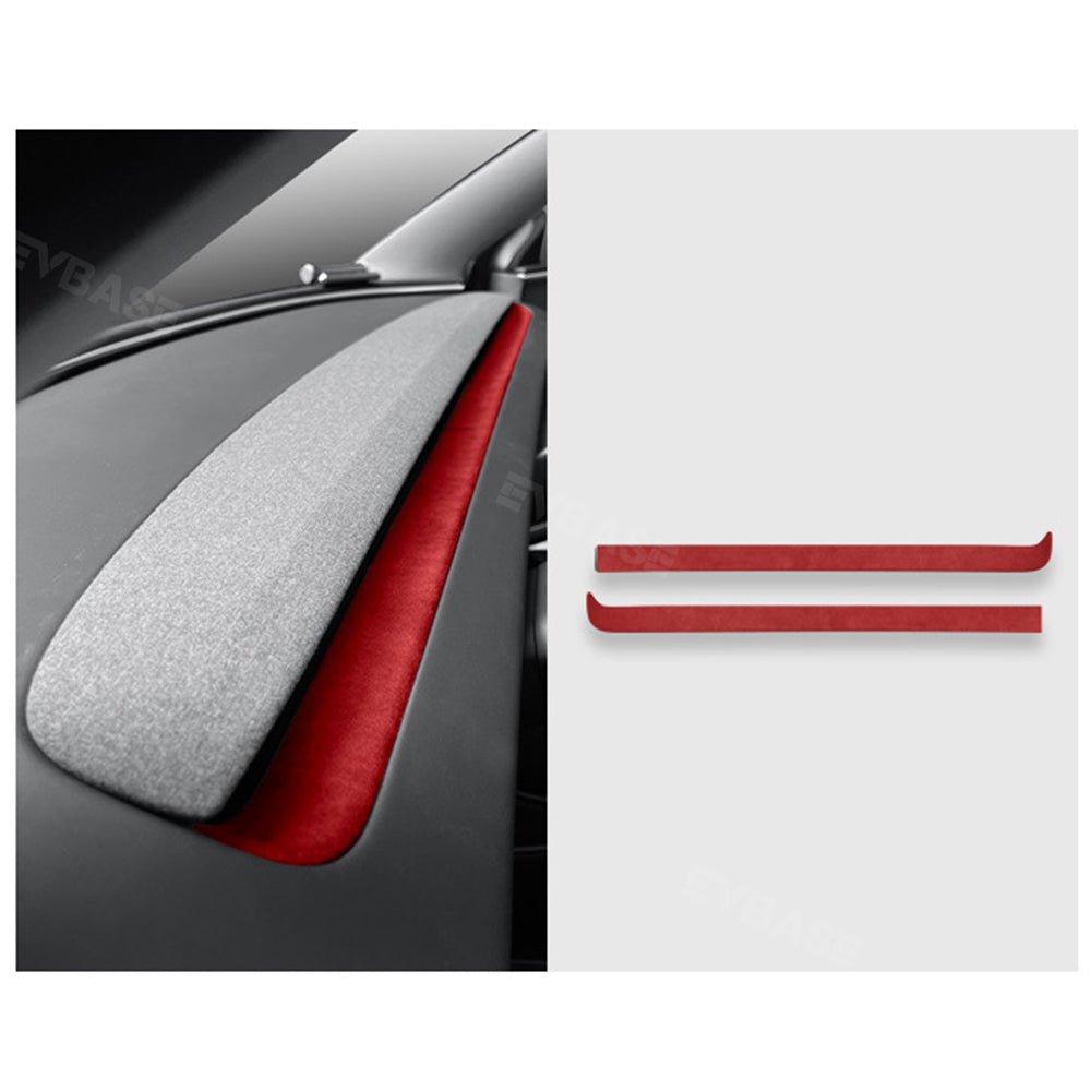 Tesla Model 3 Highland Alcantara Dashboard Air Outlet Cover Sticker Panel Trim Strip