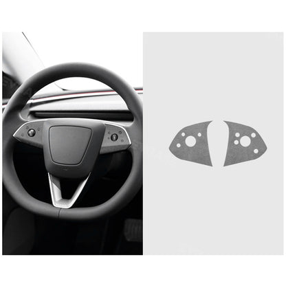 Model 3 Highland Real Alcantara Steering Wheel Cover Wrap Tesla Interior Accessories