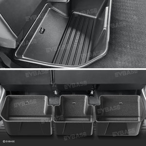 Tesla Cybertruck Underseat Storage Box Gen 2.0 ABS Organizer Bins (Set Of 3) EVBASE