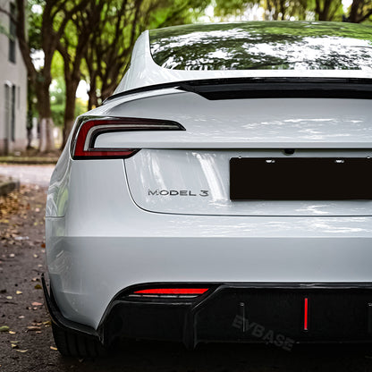 Tesla Model 3 Y Spoiler Wing ABS Rear Trunk Lid Diffuser Splitter Inspired By B-2 Spirit | EVBASE