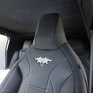 Tesla Cybertruck Seat Covers With Cyberbeast Style Full Coverage Custom Seat Protector NAPPA Leather