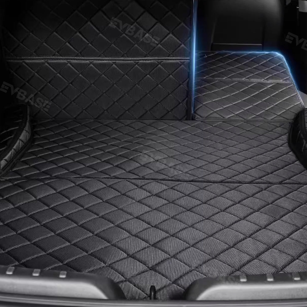 EVBASE Tesla Model 3/Y/3 Highland Trunk Mat Rear Cargo Liner Oxford Cloth Waterproof Pet Mat Floor Protector