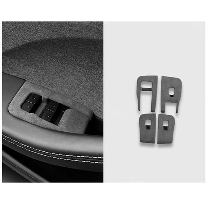 Tesla Model 3 Highland Alcantara Window Lift Switch Button Cover Left Hand Drive Panel Trim Sticker