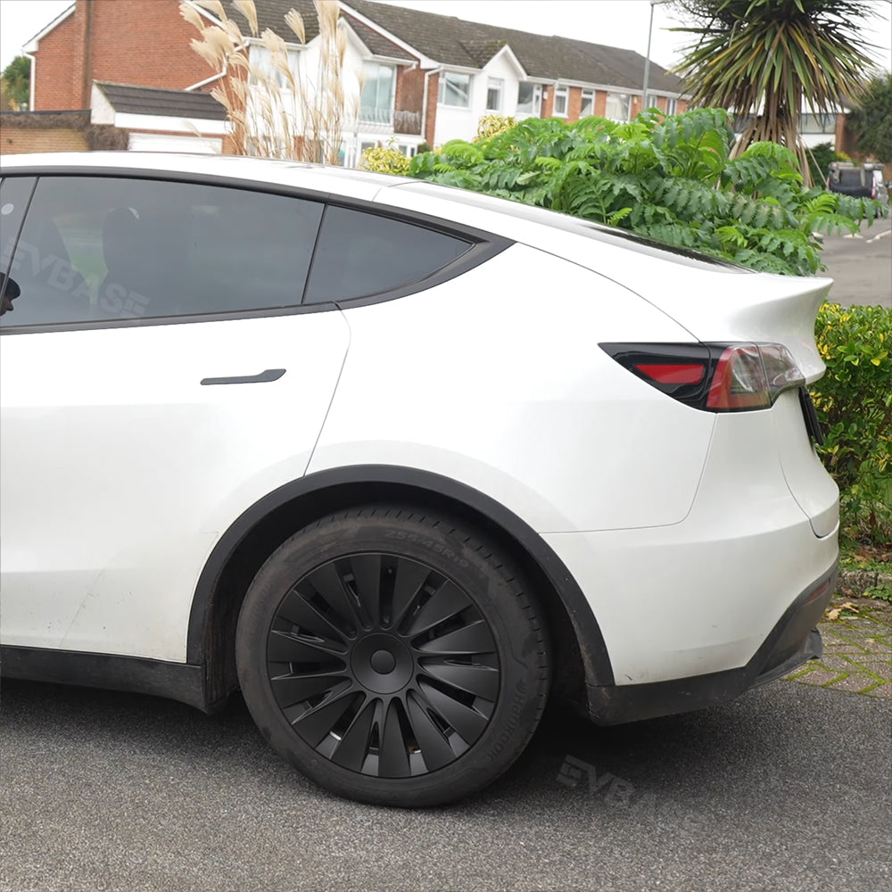 Tesla Wheel Covers Model Y Induction Wheel Caps for 19 inch Gemini Wheels 4PCS Matte Model Y Accessories