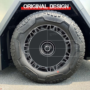 EVBASE Tesla Cybertruck 20 Inch Cyber Wheel Covers Custom Hub Caps Wheel Rim Protector